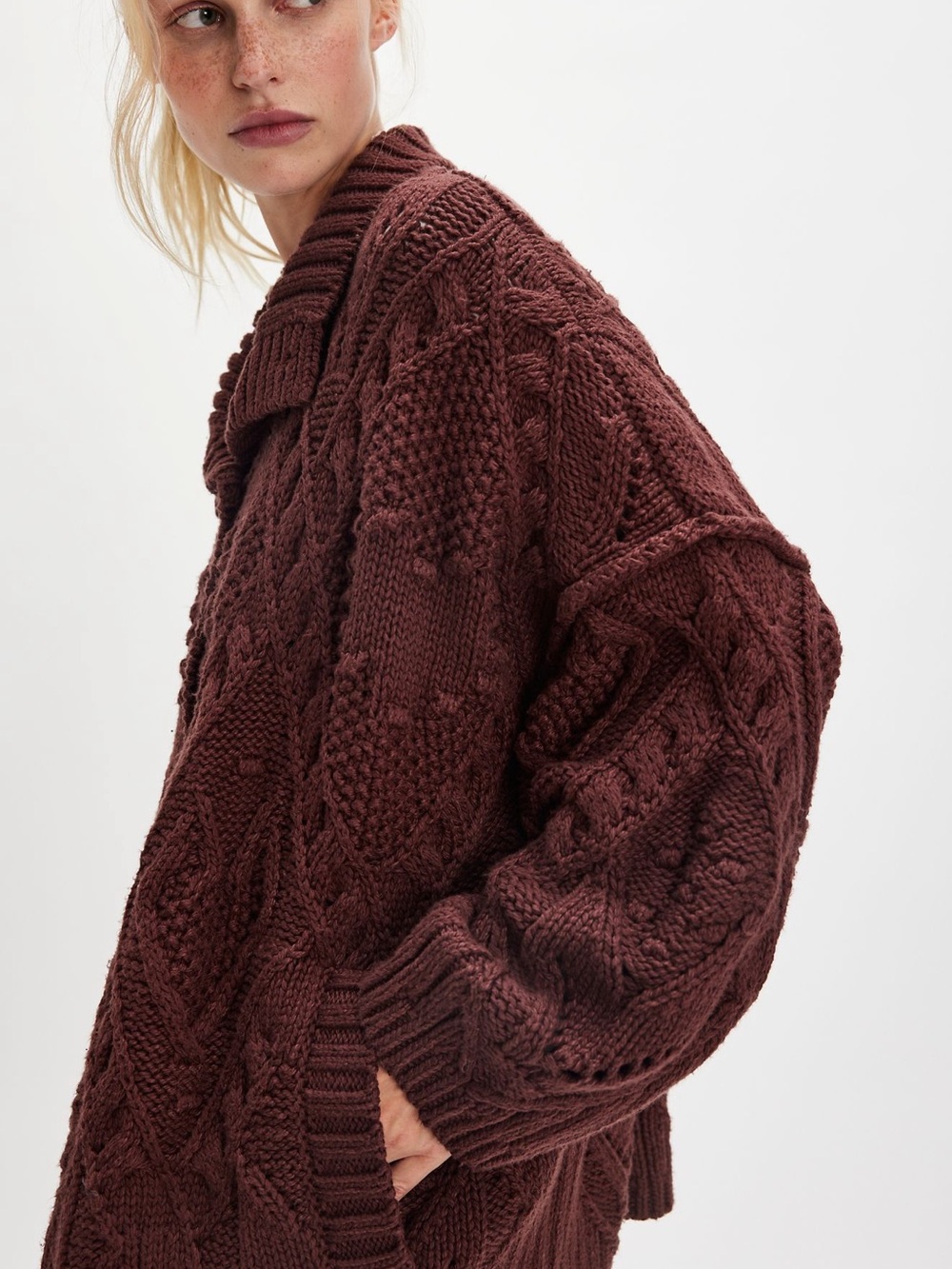 NWOTFree People Heart You Cardigan in Bittersweet - Picture 5 of 11